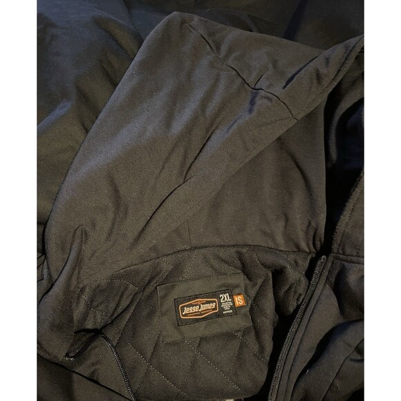 Jesse James Industrial Workwear Men’s Lined Hooded Insulated DarkGrey Jacket 2XL - Picture 7 of 13